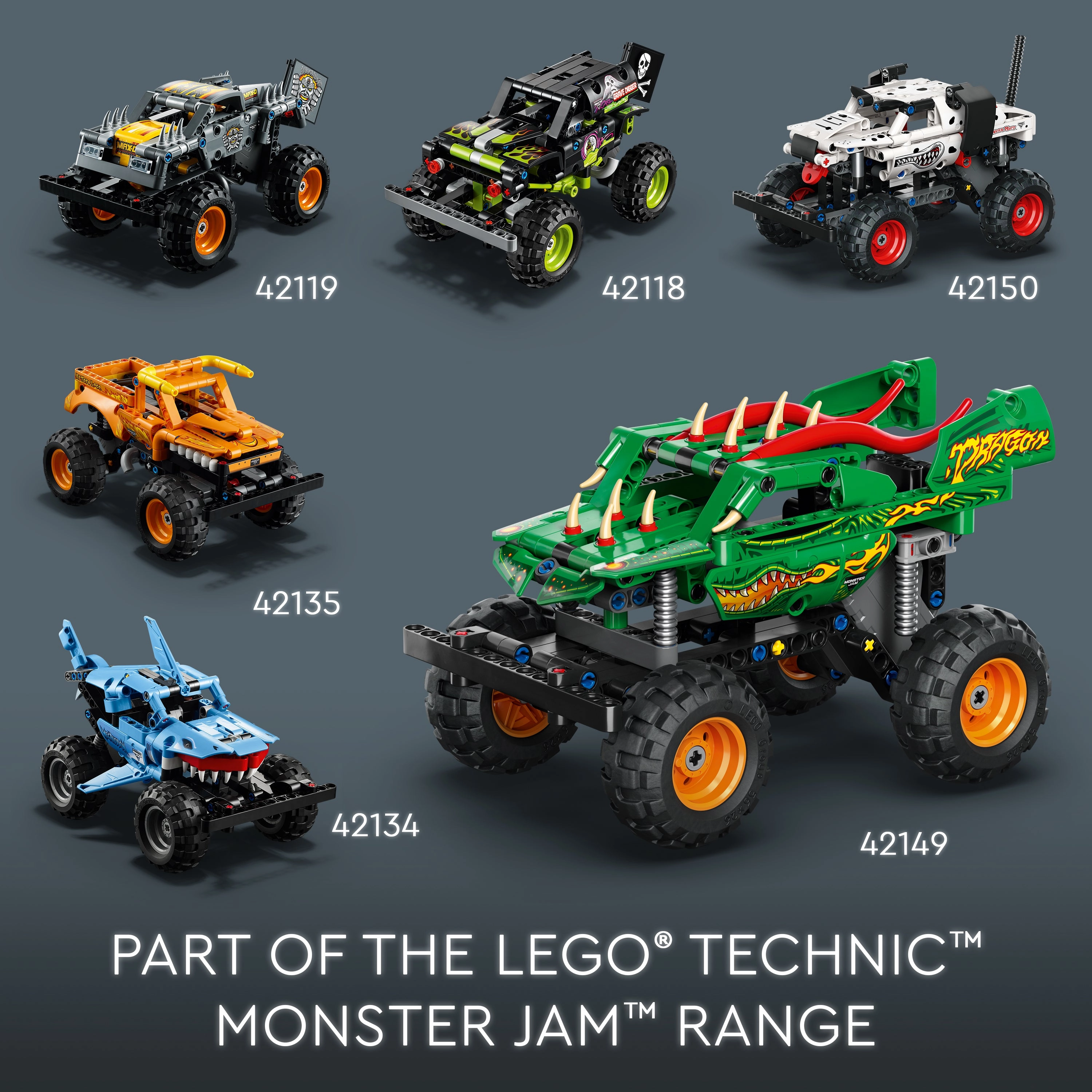 LEGO 42149 Technic Monster Jam Dragon