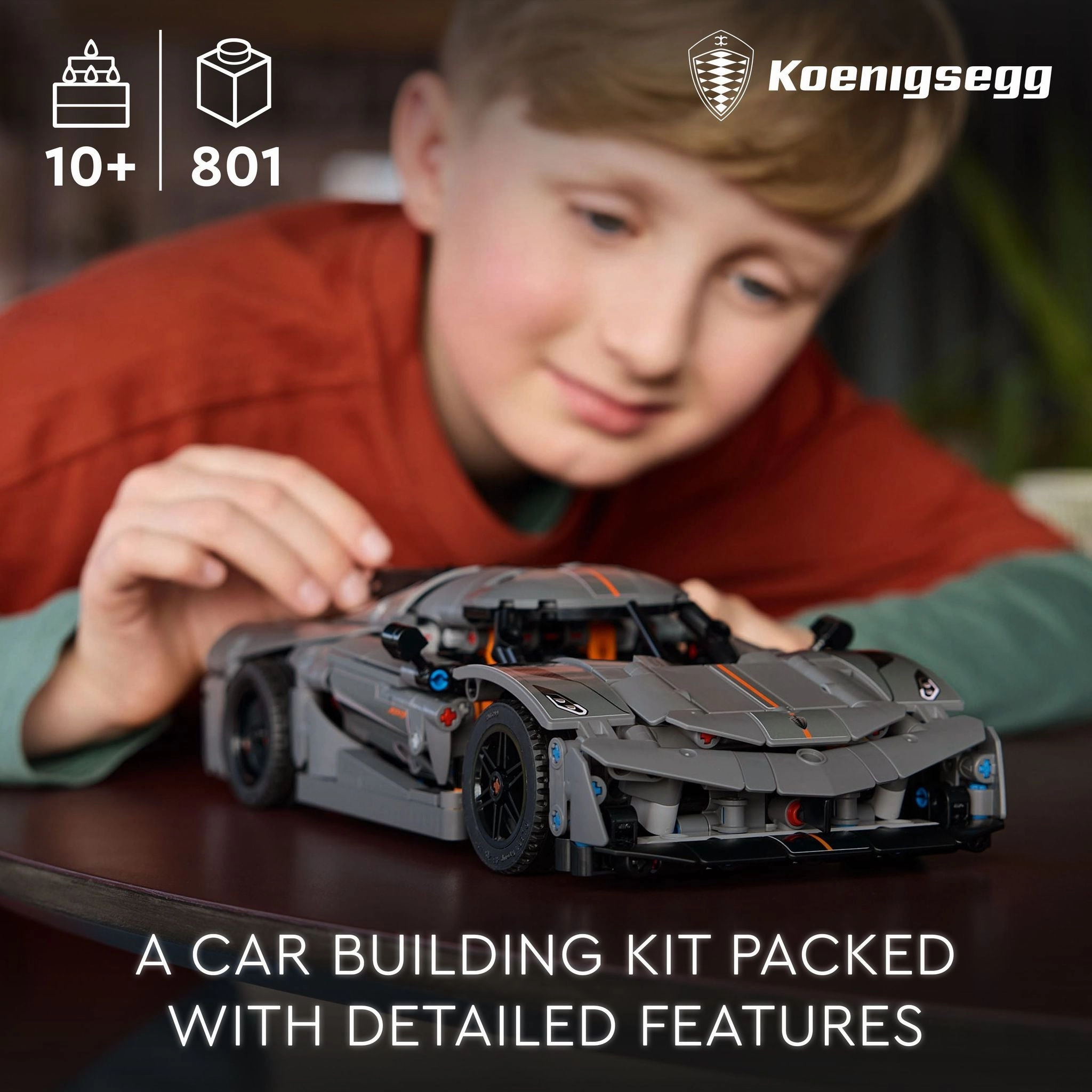 LEGO 42173 Technic Koenigsegg Jesko Absolut Gray Hypercar