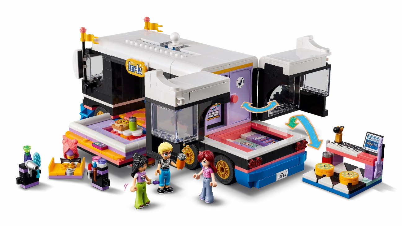 LEGO 42619 Friends Pop Star Music Tour Bus