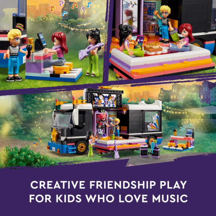 LEGO 42619 Friends Pop Star Music Tour Bus