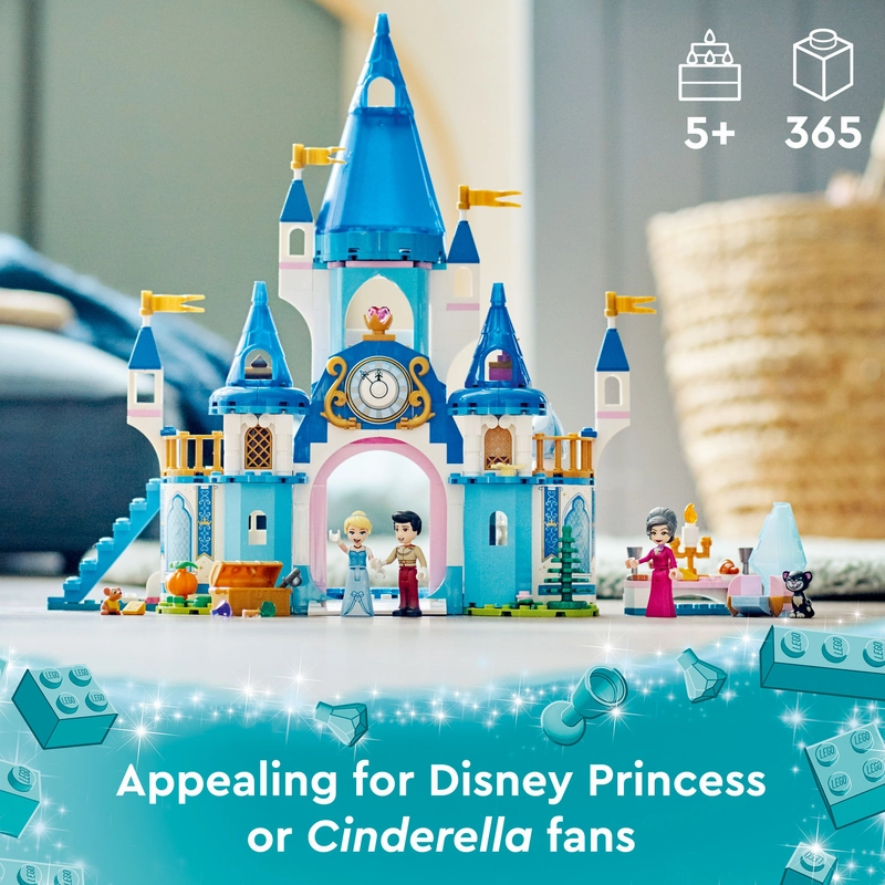 LEGO 43206 Disney Cinderella And Prince Charmings Castle Building Kit