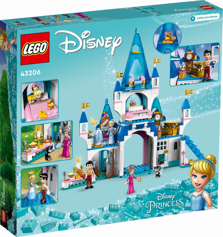 LEGO 43206 Disney Cinderella And Prince Charmings Castle Building Kit