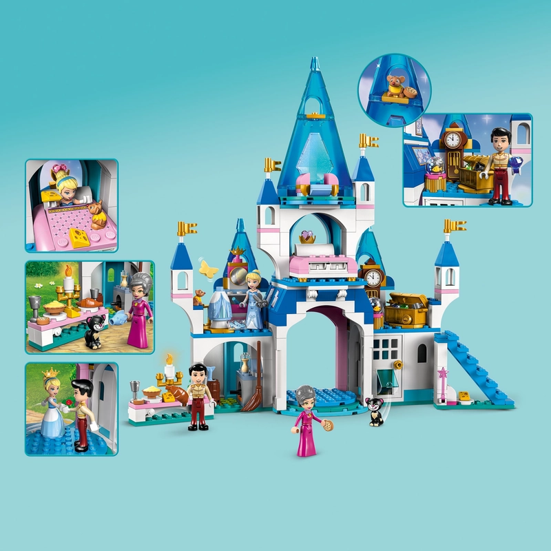 LEGO 43206 Disney Cinderella And Prince Charmings Castle Building Kit