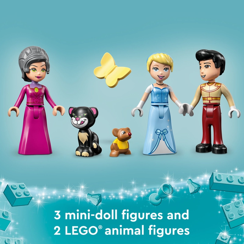 LEGO 43206 Disney Cinderella And Prince Charmings Castle Building Kit