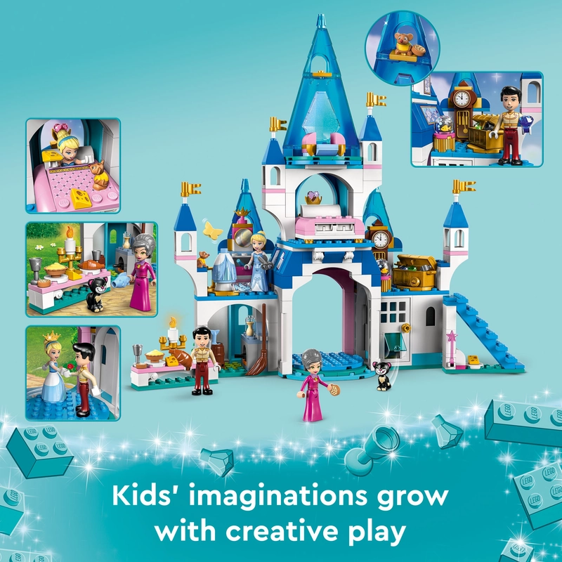 LEGO 43206 Disney Cinderella And Prince Charmings Castle Building Kit