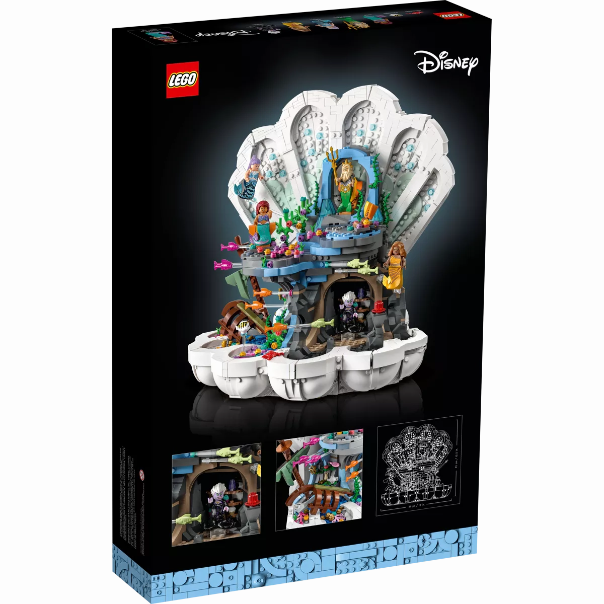 LEGO 43225 Disney The Little Mermaid Clamshell