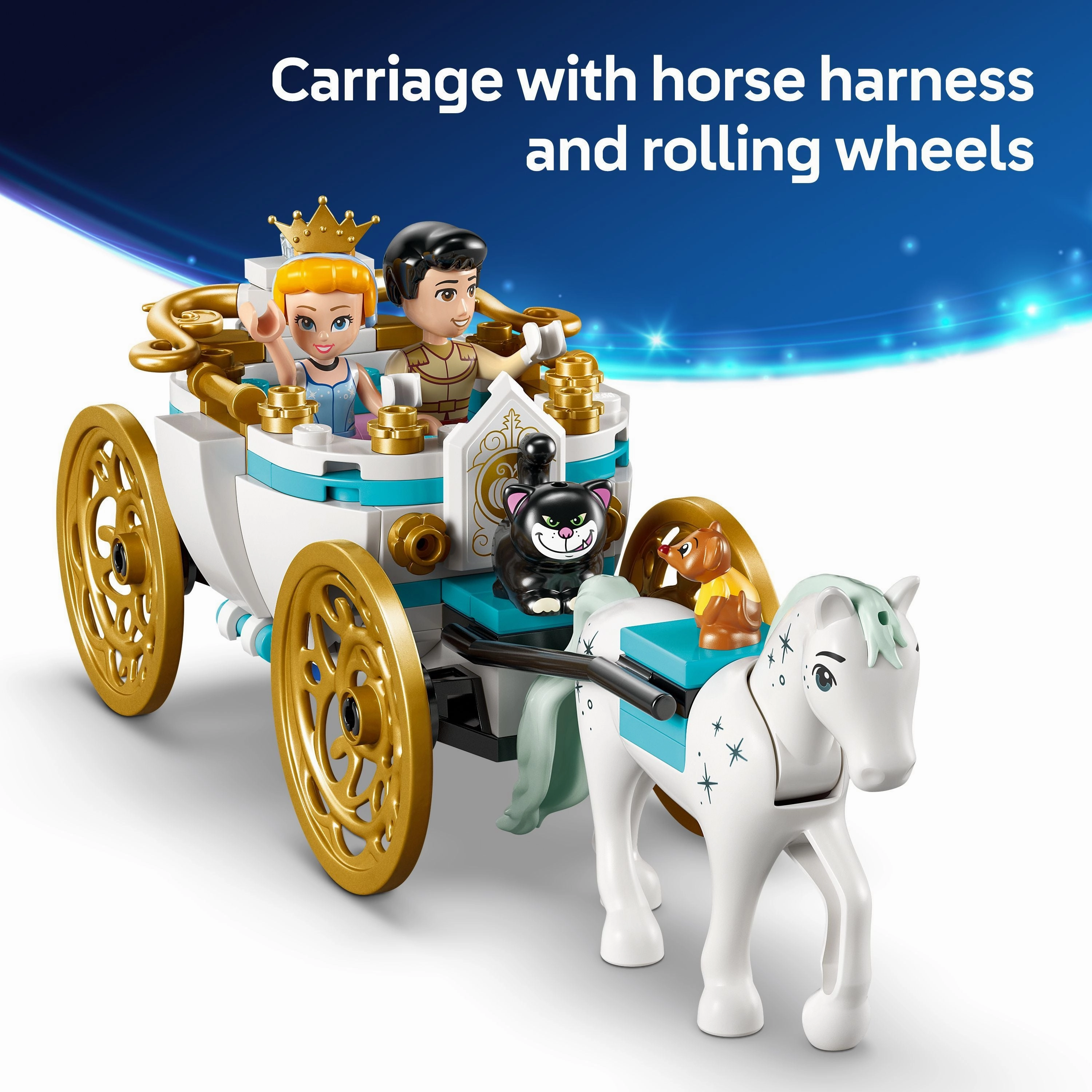 LEGO 43275 Disney Princess Cinderellas Castle & Horse Carriage