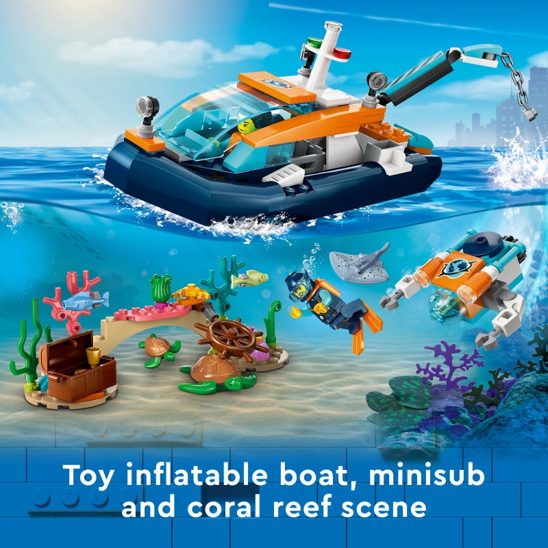 LEGO 60377 City Explorer Diving Boat