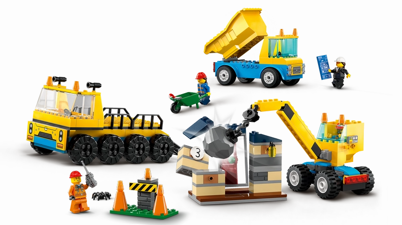 LEGO 60391 City Construction Trucks And Wrecking Ball