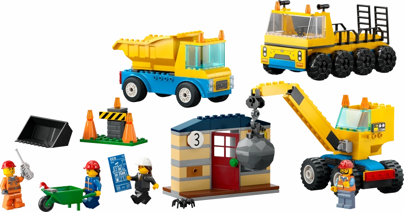 LEGO 60391 City Construction Trucks And Wrecking Ball