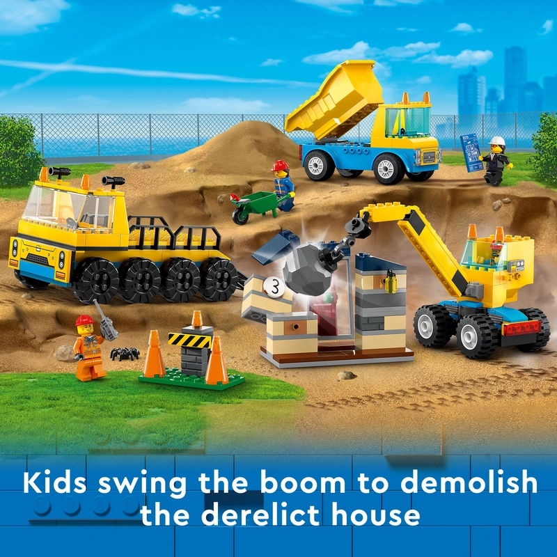 LEGO 60391 City Construction Trucks And Wrecking Ball