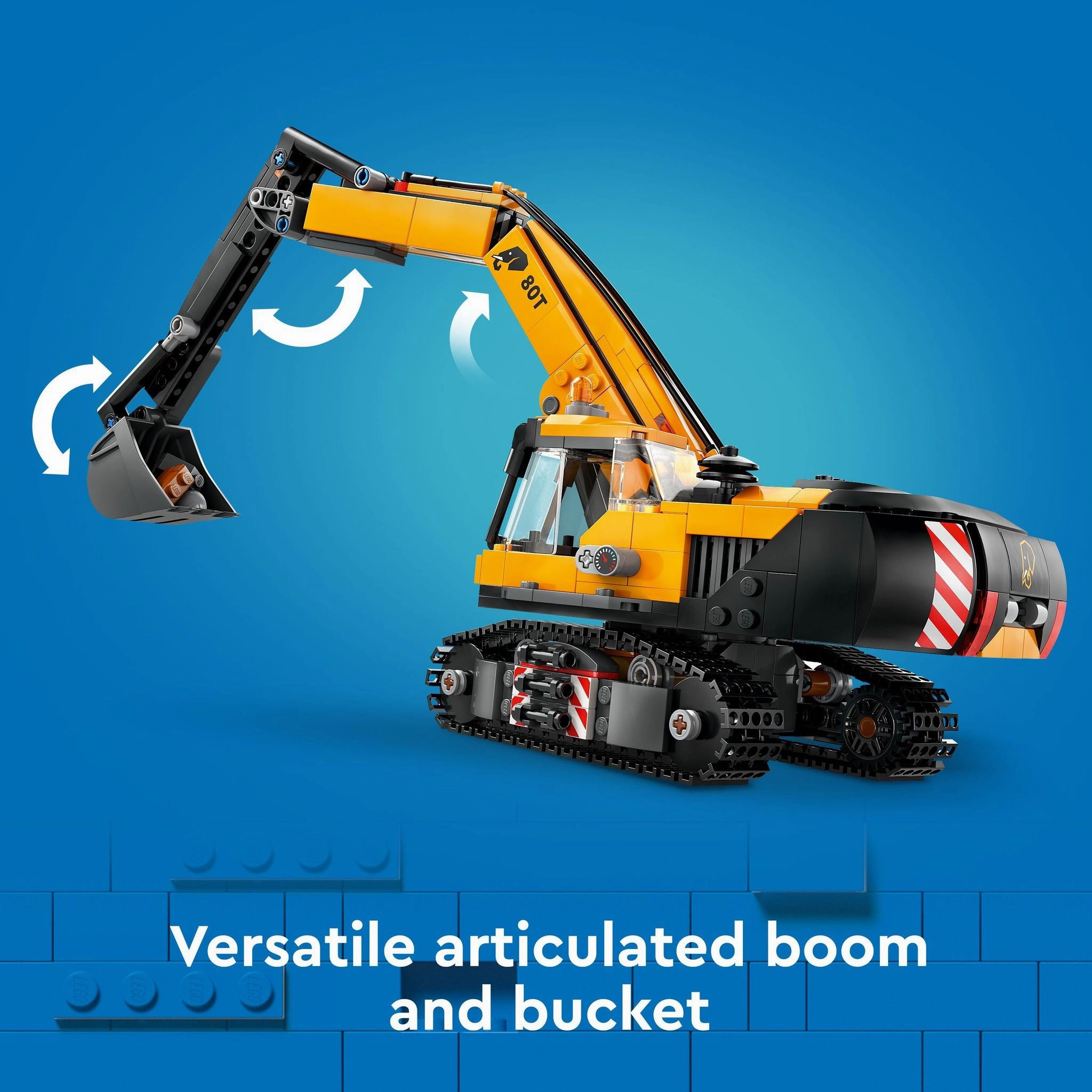 LEGO 60420 City Yellow Construction Excavator