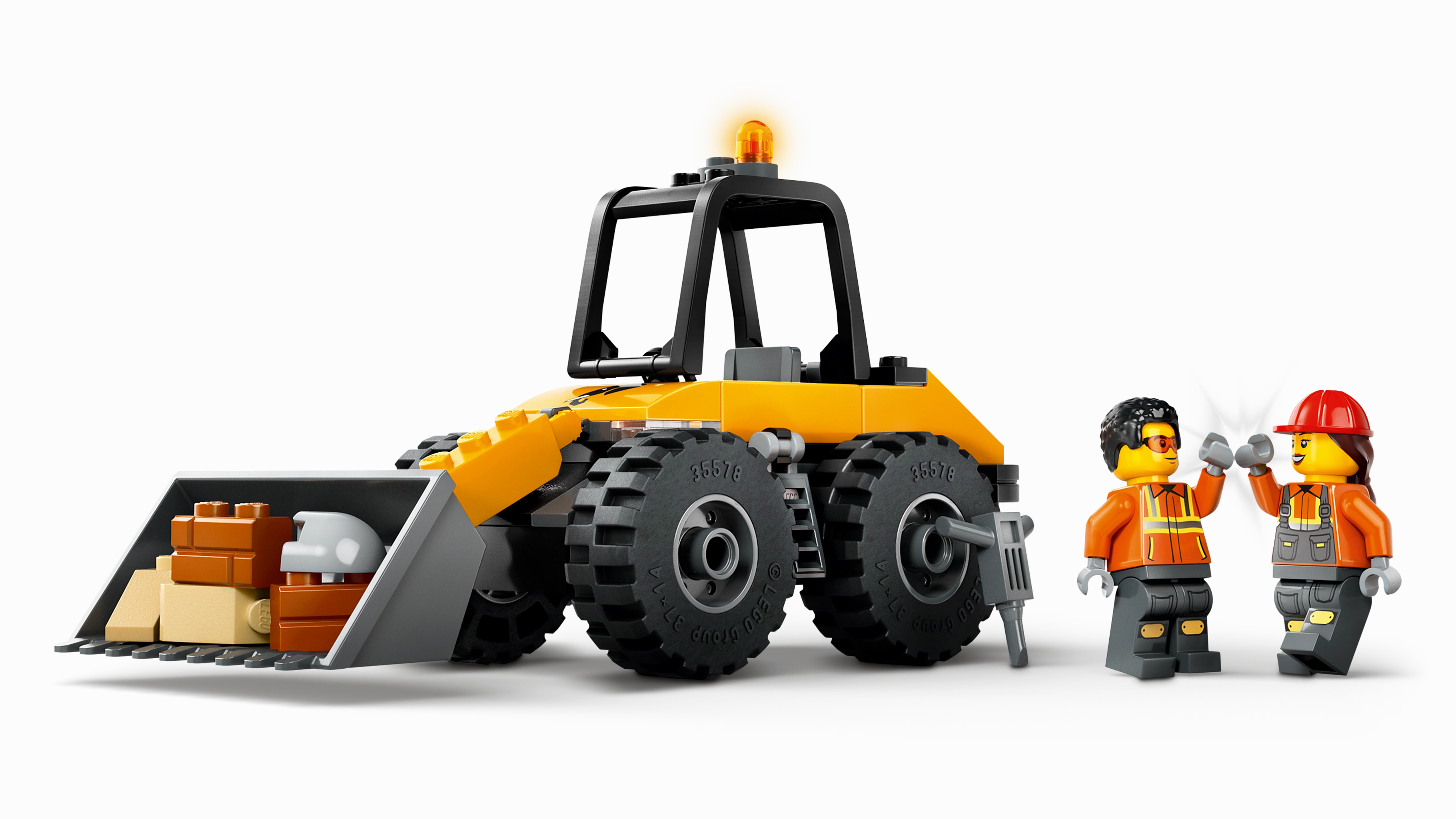 LEGO 60450 City Yellow Construction Wheel Loader