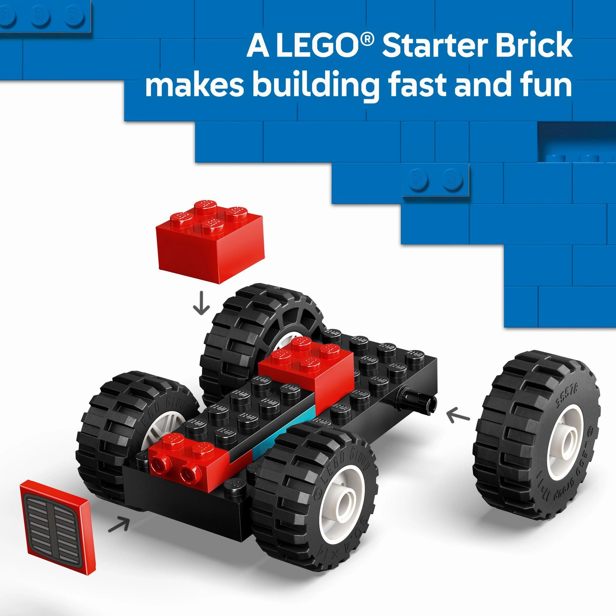 LEGO 60461 City Red Farm Tractor with Trailer & Sheep