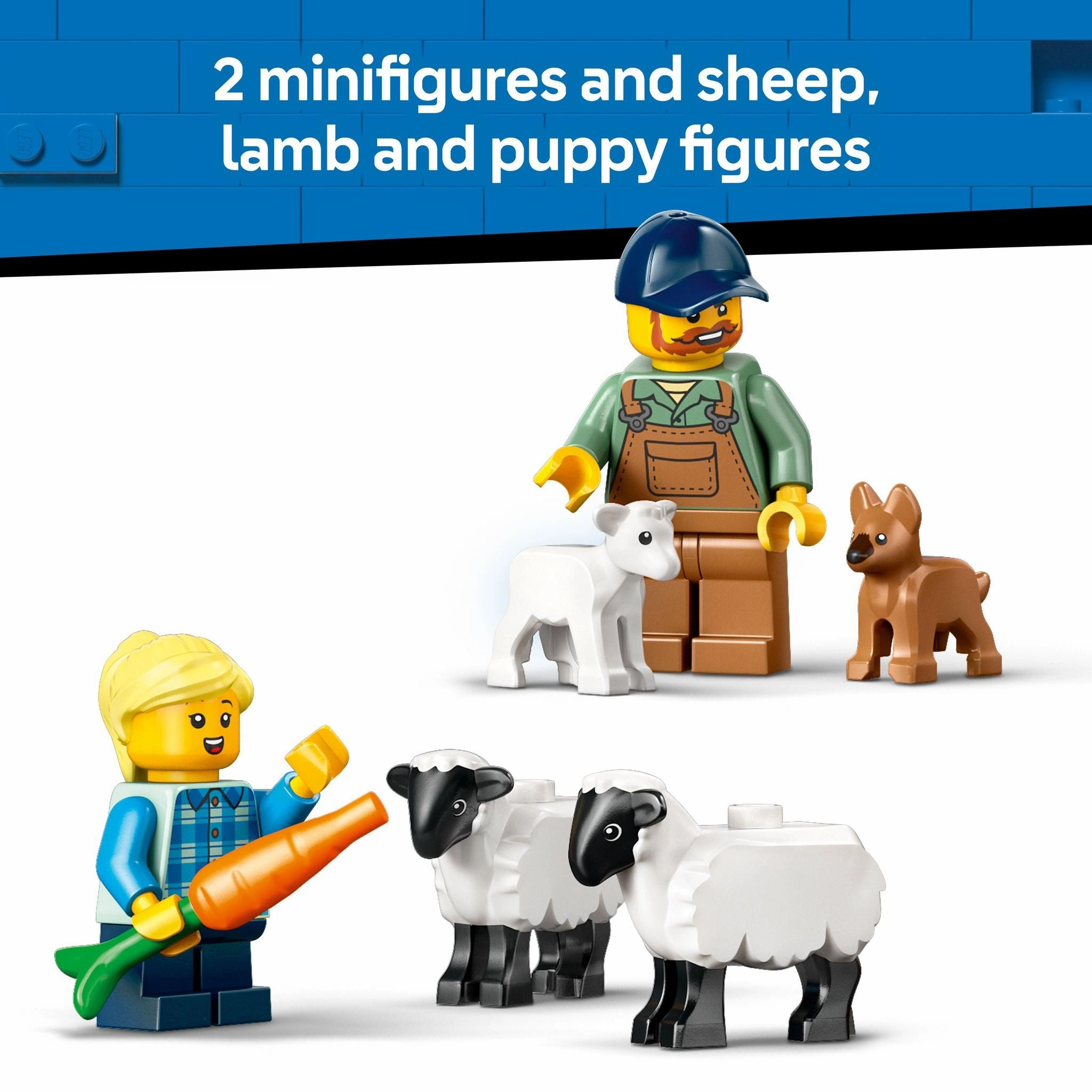 LEGO 60461 City Red Farm Tractor with Trailer & Sheep