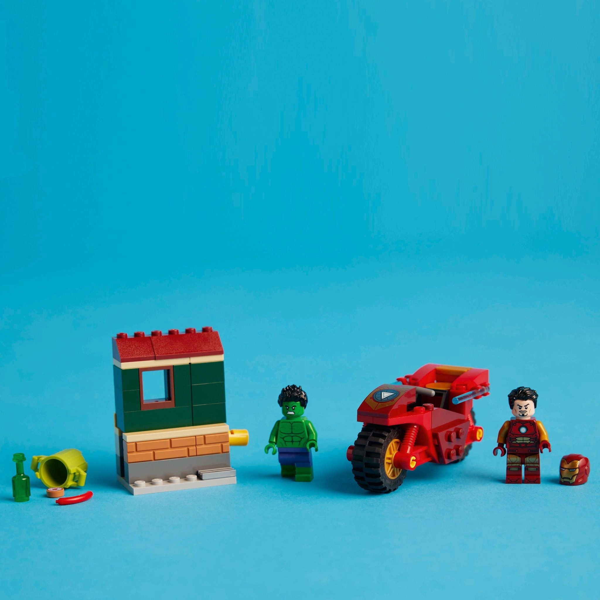 LEGO 76287 Marvel Super Heroes Iron Man With Bike And The Hulk