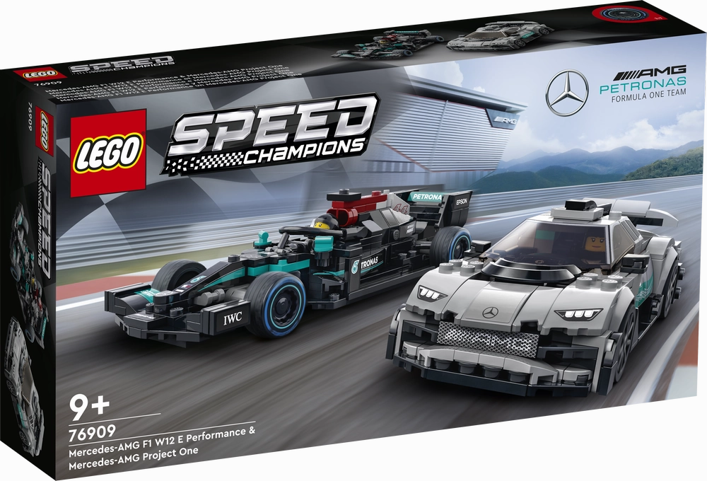 LEGO 76909 Speed Champions Mercedes-Amg F1 W12 E Performance & Mercedes-Amg Project One