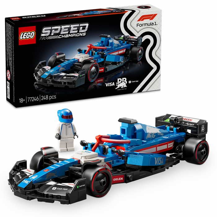 LEGO 77246 Speed Champions Visa Cash App RB VCARB 01 F1 Race Car