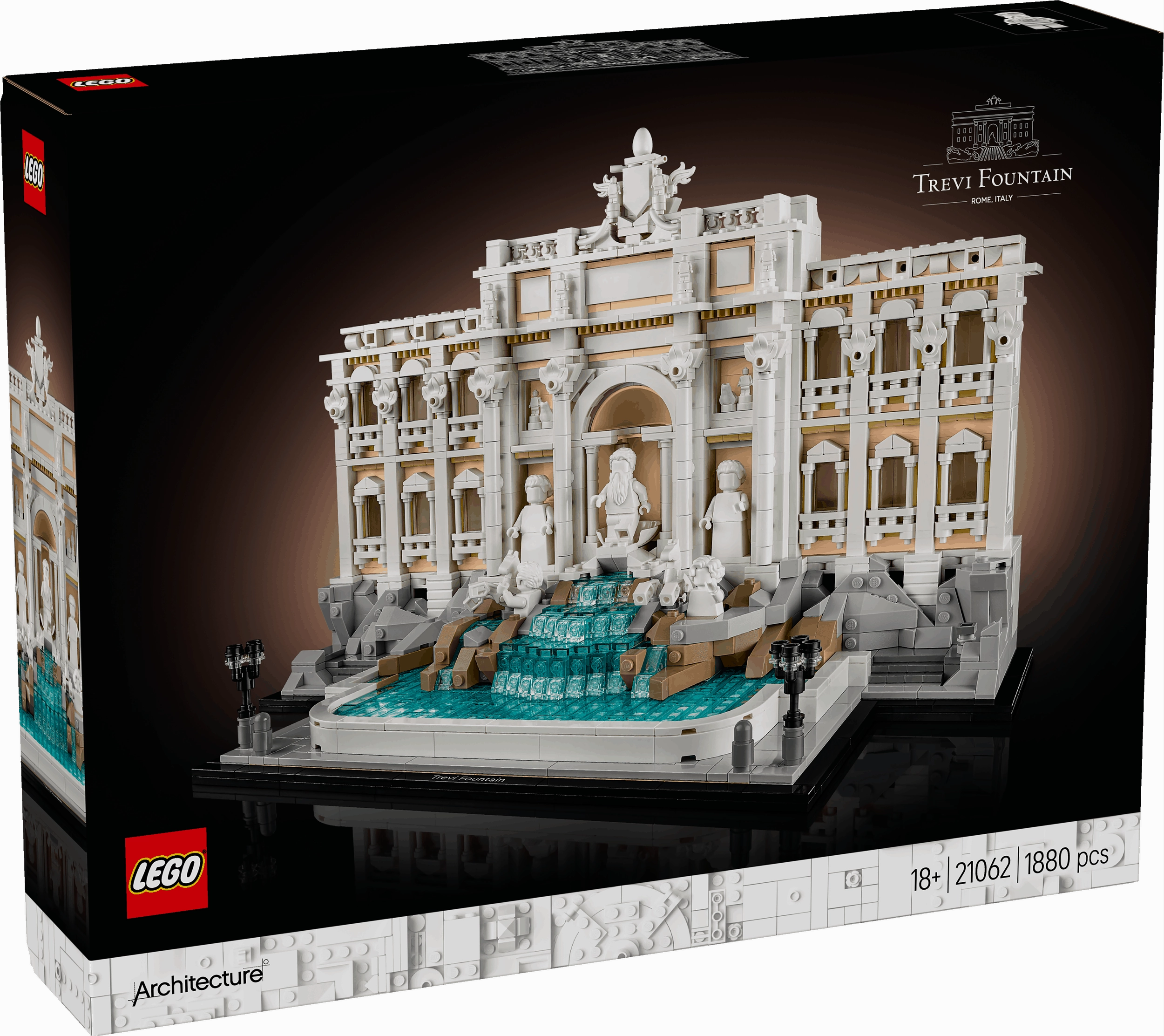 Lego Architecture 21062 Trevi Fountain Model Set for Adults Ages 18 