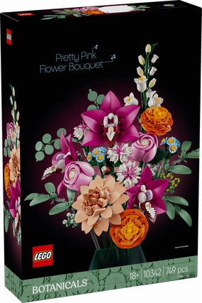 Lego Botanicals 10342 Pretty Pink Flower Bouquet for Adults Ages 18 