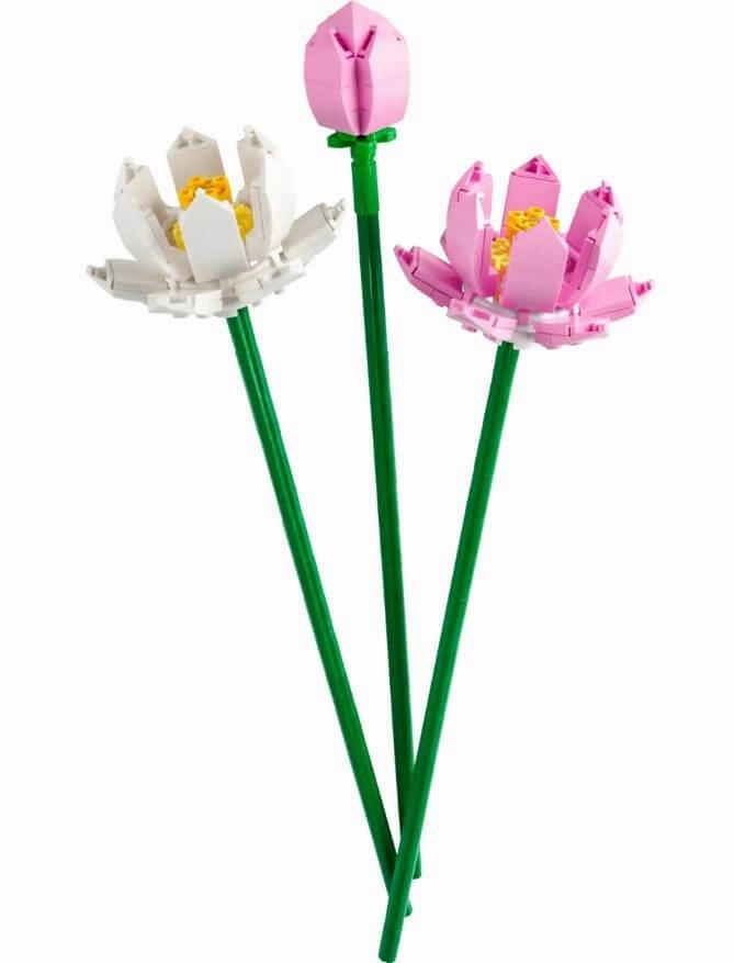 Lego Botanicals 40647 Lotus Flowers Building Toy Gift for Ages 8 & Up