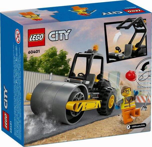 Lego City 60401 Construction Steamroller Toy Playset for Ages 5 and Up