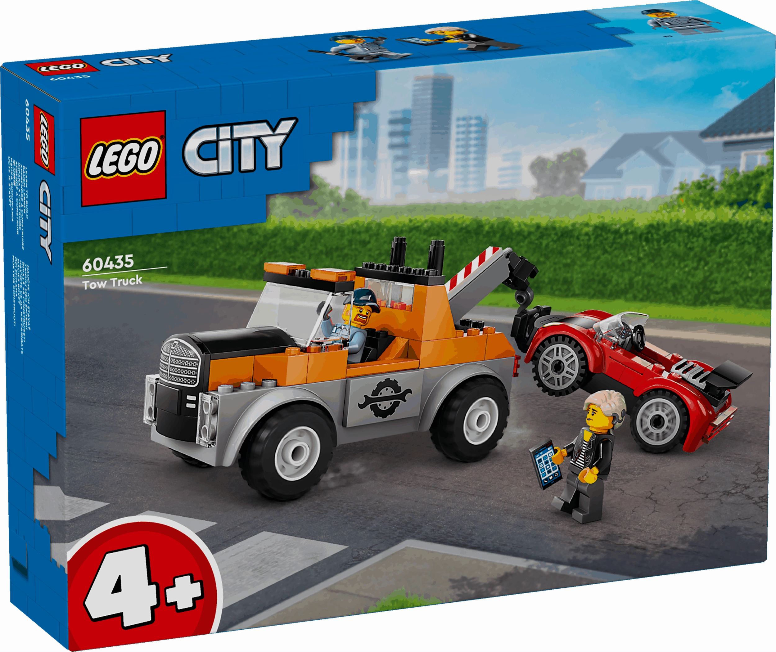 Lego City 60435 Tow Truck & Sports Car Repair Playset for Ages 4 & Up