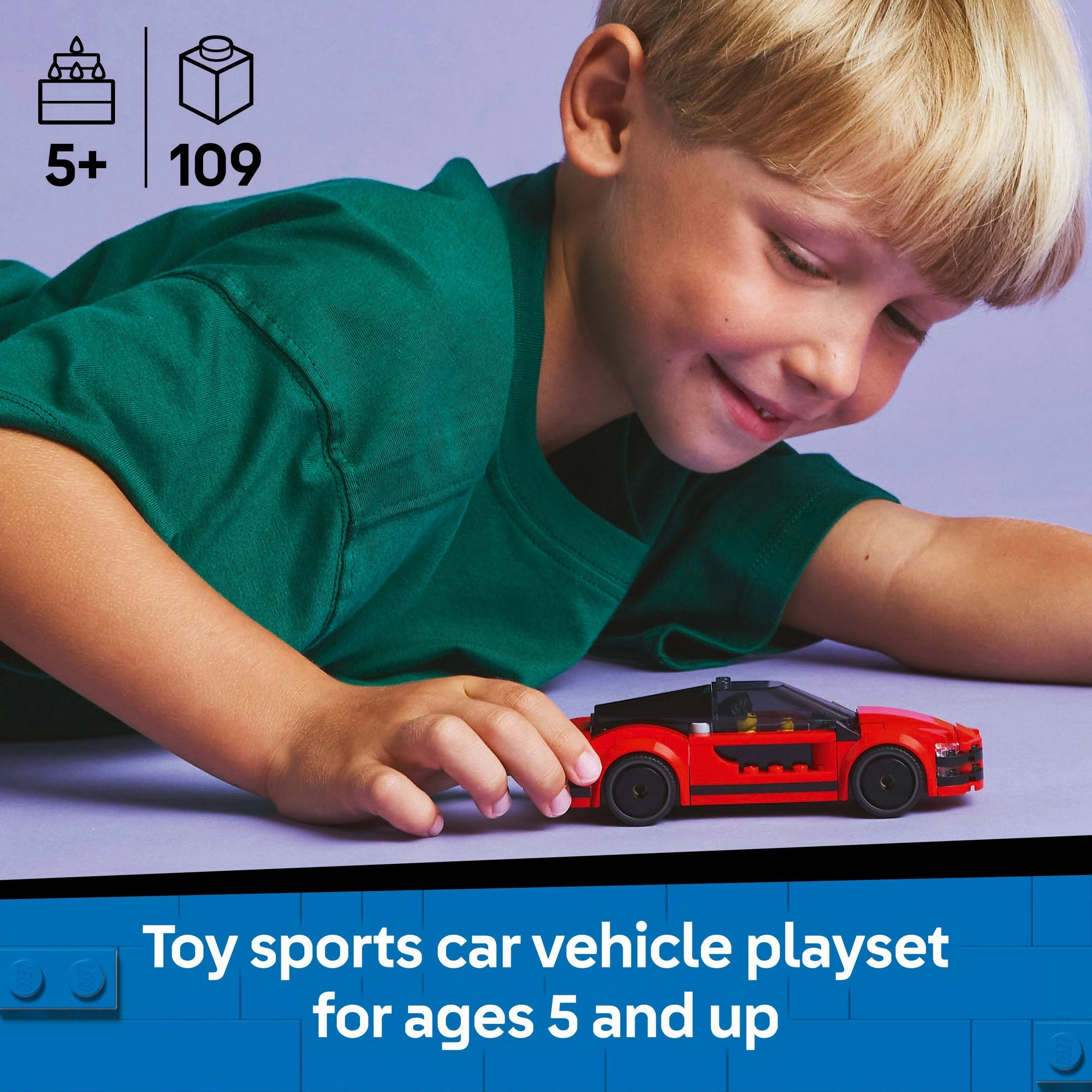 Lego City 60448 Red Sports Car Buildable Toy Playset for Ages 5 and Up