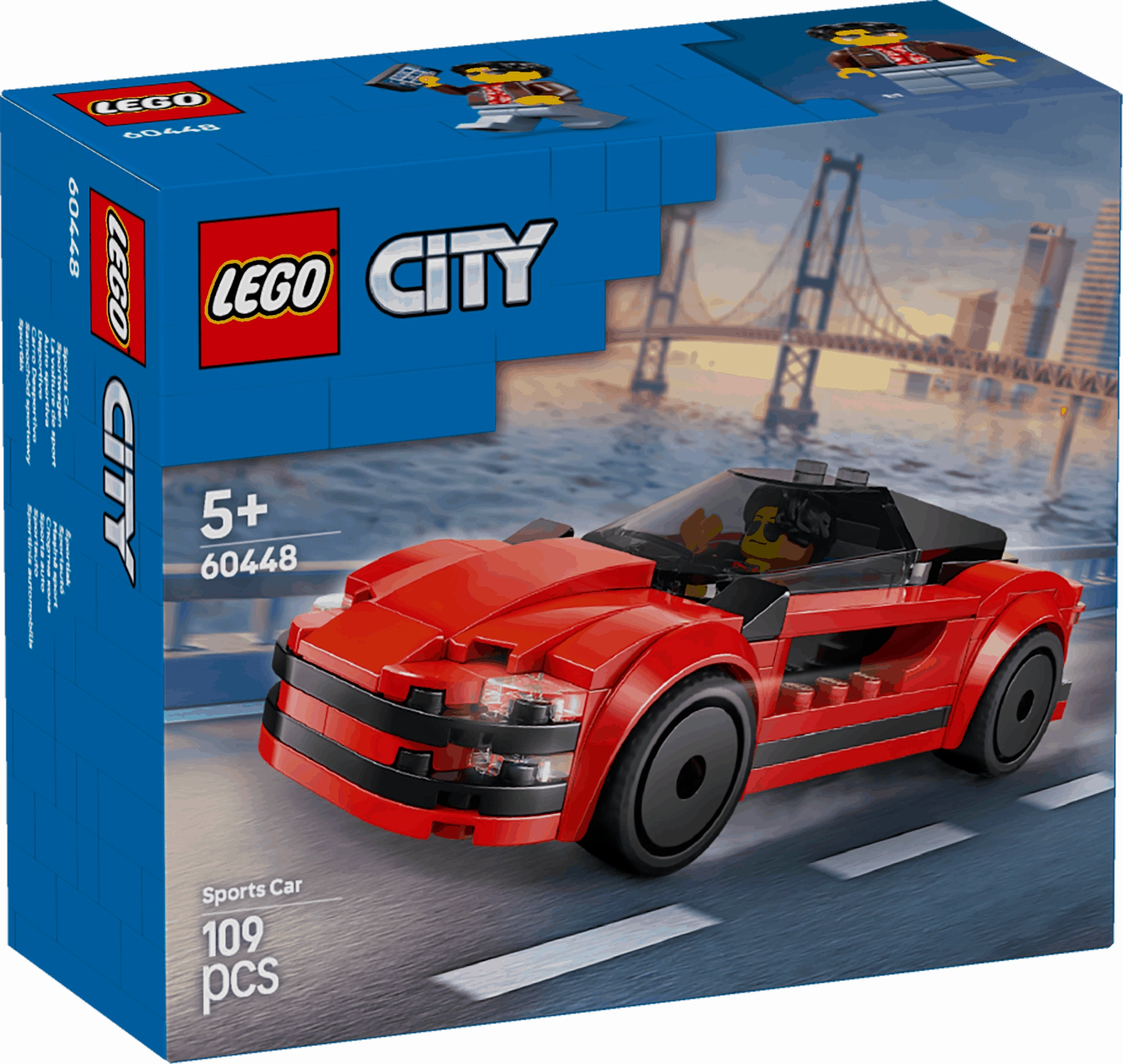 Lego City 60448 Red Sports Car Buildable Toy Playset for Ages 5 and Up