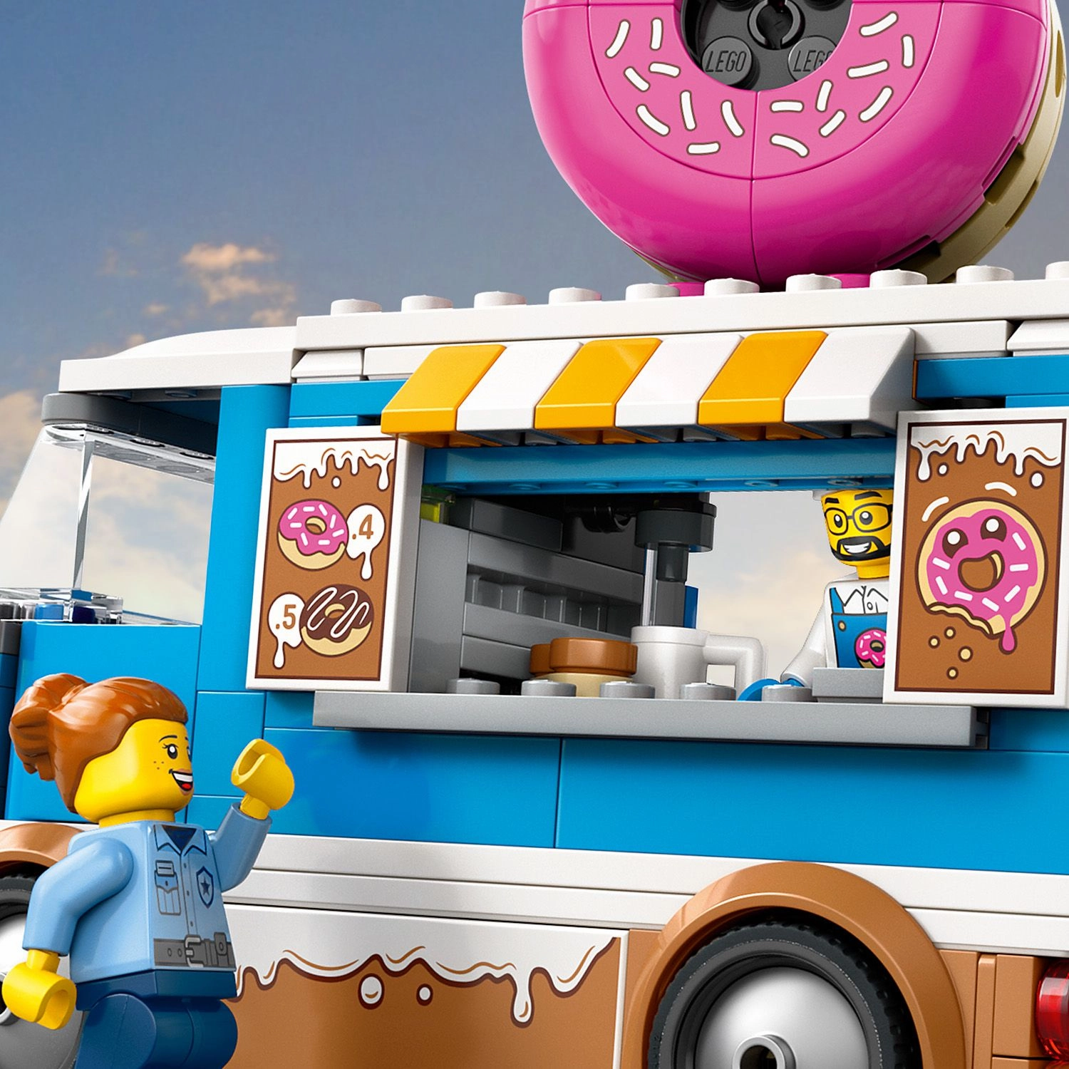 Lego City 60452 Doughnut Truck Buildable Toy Playset for Ages 5 and Up