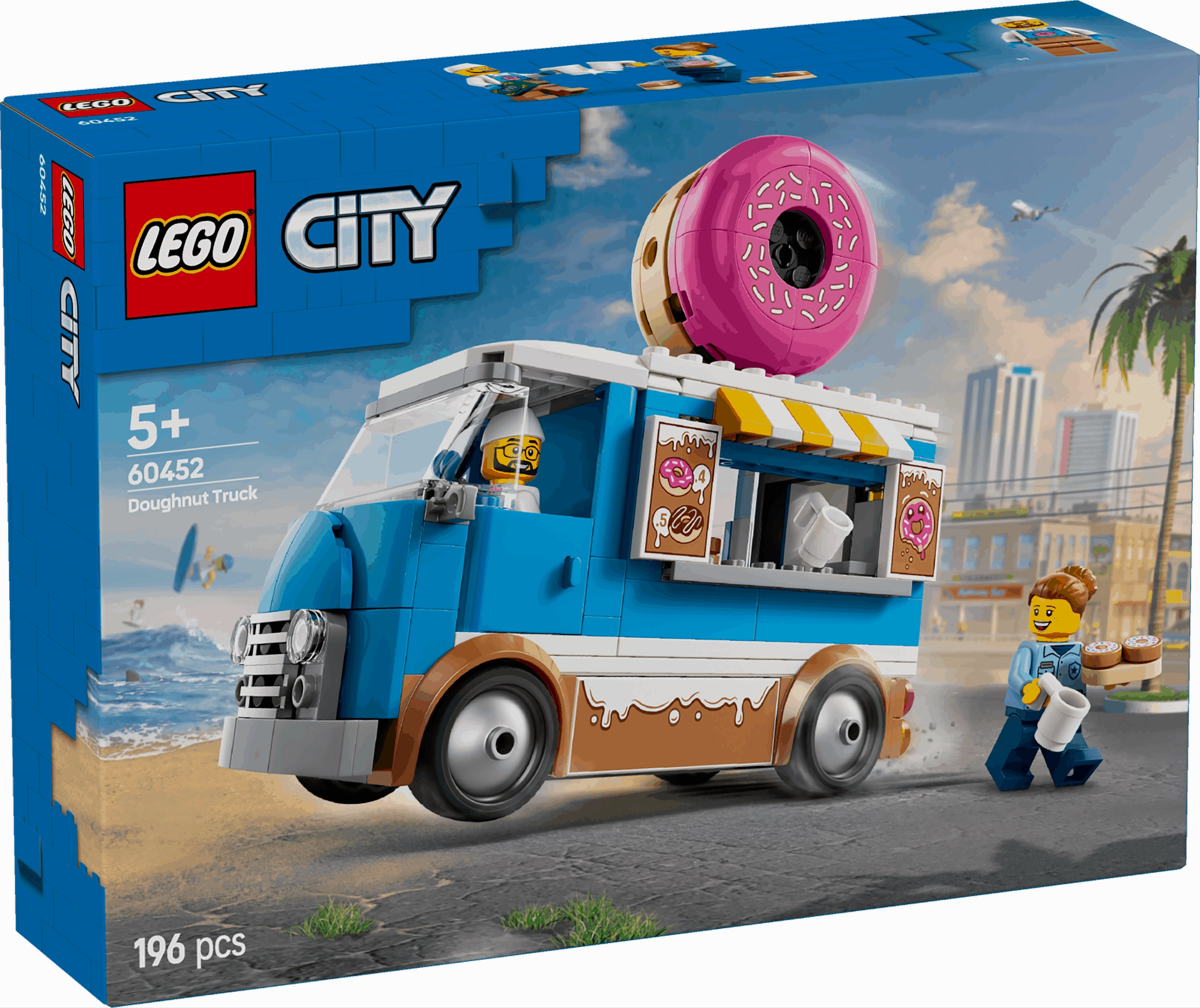 Lego City 60452 Doughnut Truck Buildable Toy Playset for Ages 5 and Up