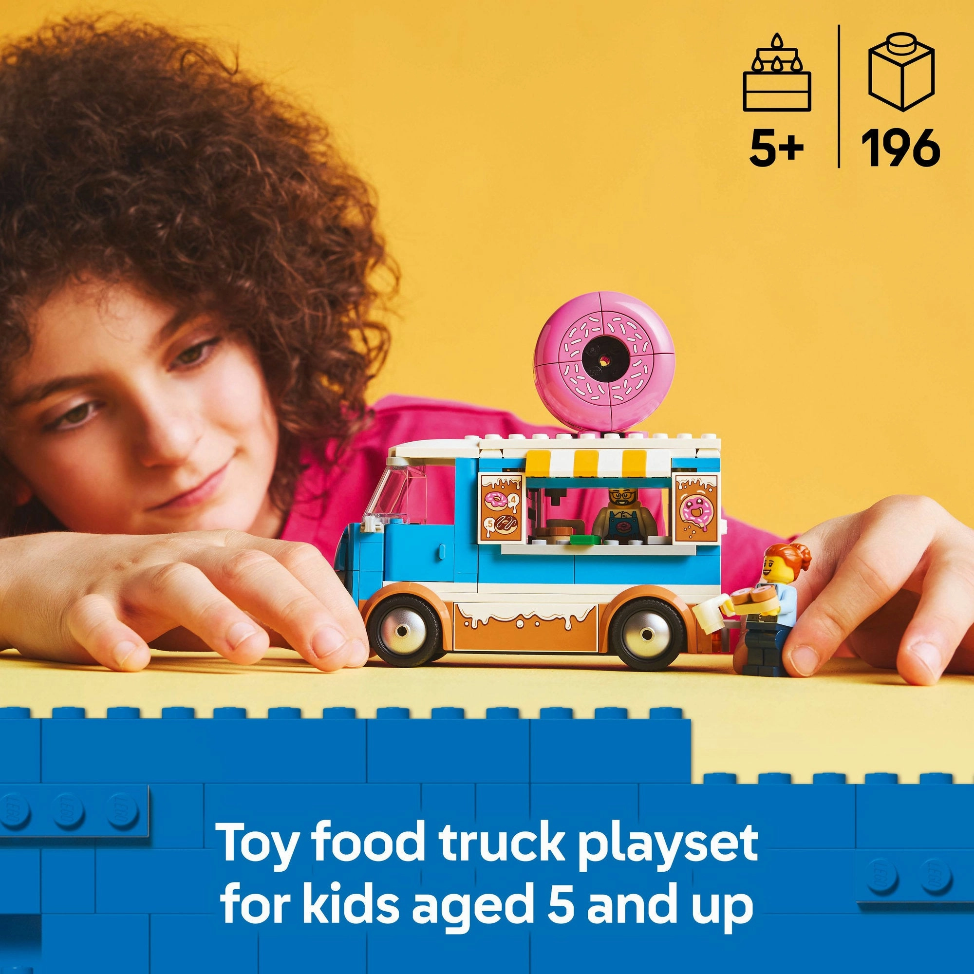 Lego City 60452 Doughnut Truck Buildable Toy Playset for Ages 5 and Up
