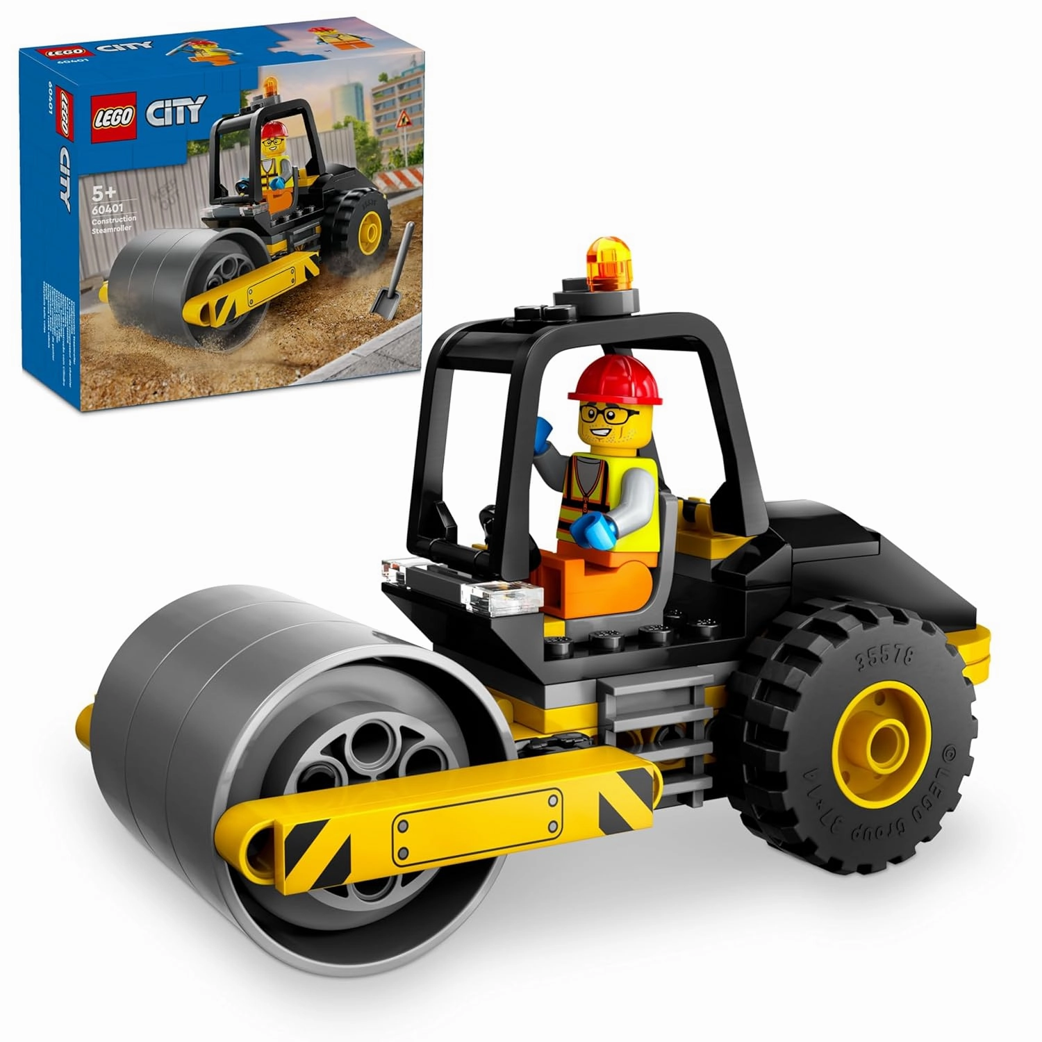 LEGO City Construction Steamroller Toy Building Kit for Ages 5 