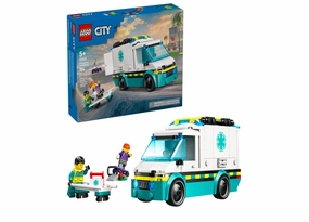 LEGO City Emergency Ambulance 184-Piece Building Toy 60451