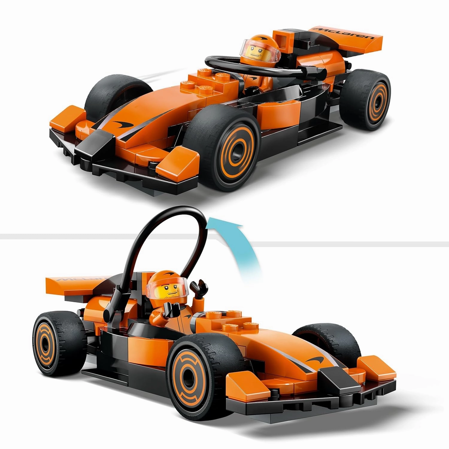 LEGO City F1 Driver with McLaren Race Car Mini Vehicle Building Kit For Ages 6 