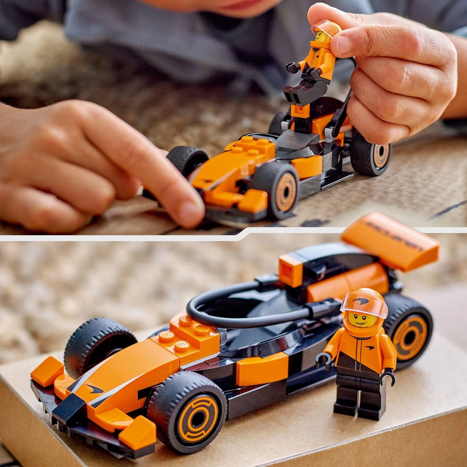 LEGO City F1 Driver with McLaren Race Car Mini Vehicle Building Kit For Ages 6 