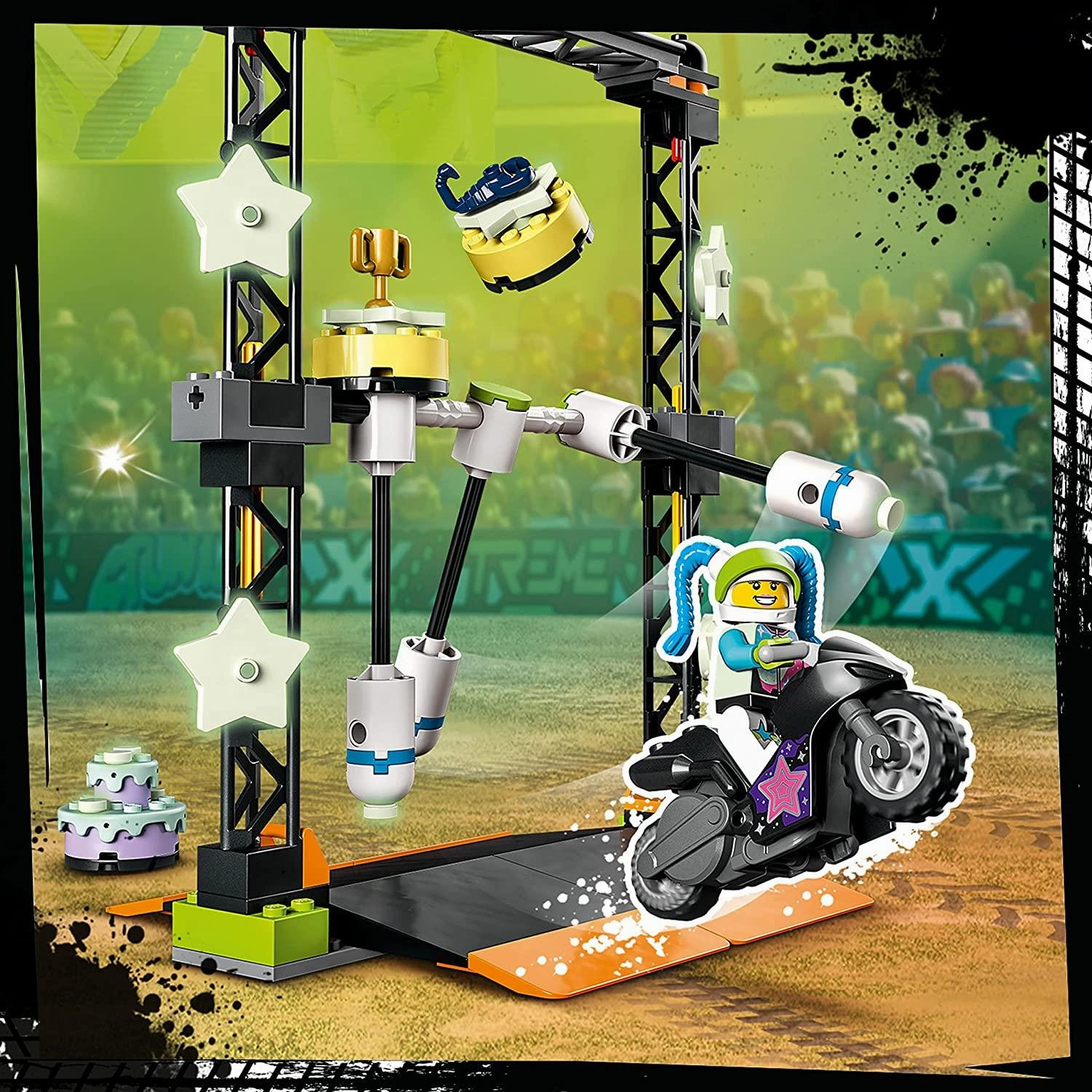 LEGO City Stunz The Knockdown Stunt Challenge Building Kit for Ages 5 