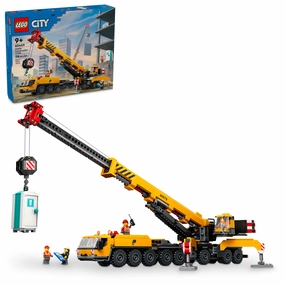 LEGO City Yellow Mobile Construction Crane Toy Set - 1116 Pieces