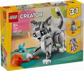 Lego Creator 3 in 1 31163 Playful Cat Rebuildable Toy for Ages 8 & Up