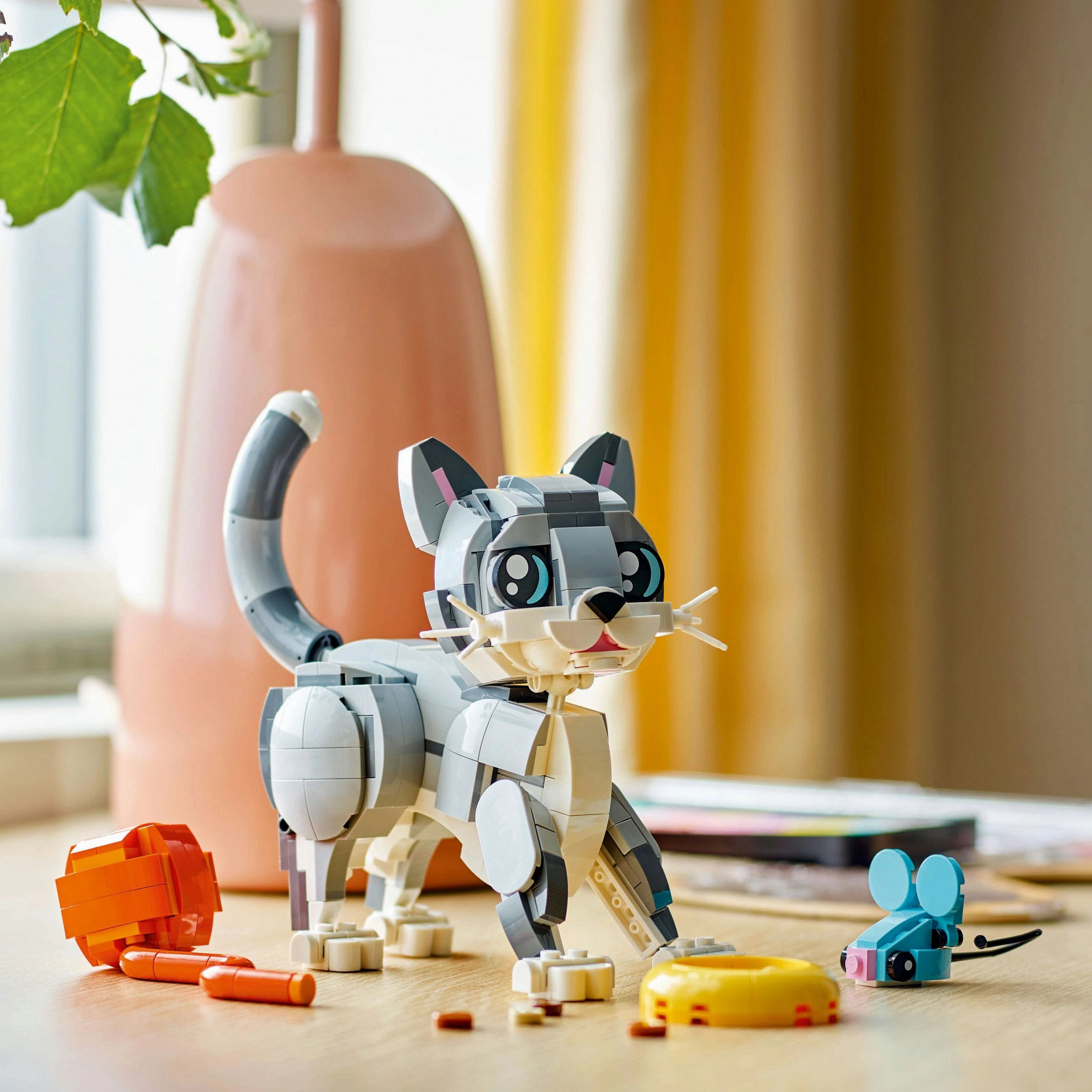 Lego Creator 3 in 1 31163 Playful Cat Rebuildable Toy for Ages 8 & Up