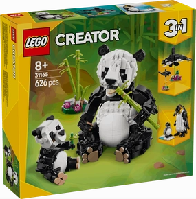 Lego Creator 3 in 1 31165 Wild Animals: Panda Family for Ages 8 and Up