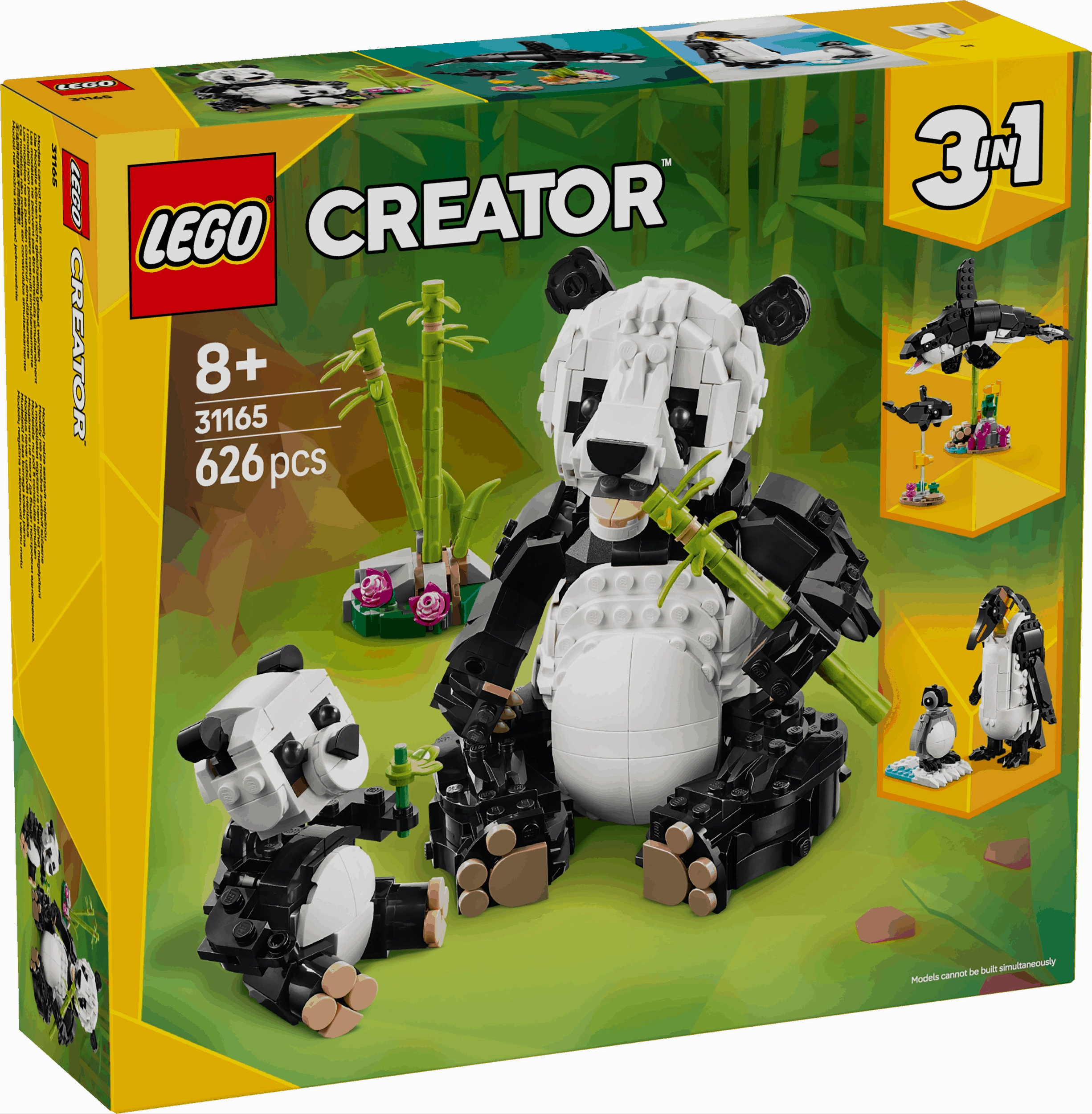 Lego Creator 3 in 1 31165 Wild Animals: Panda Family for Ages 8 and Up