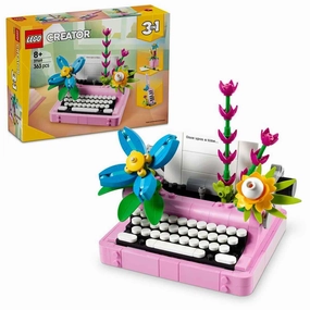 LEGO Creator 3in1 Typewriter with Flowers Building Kit For Ages 8 