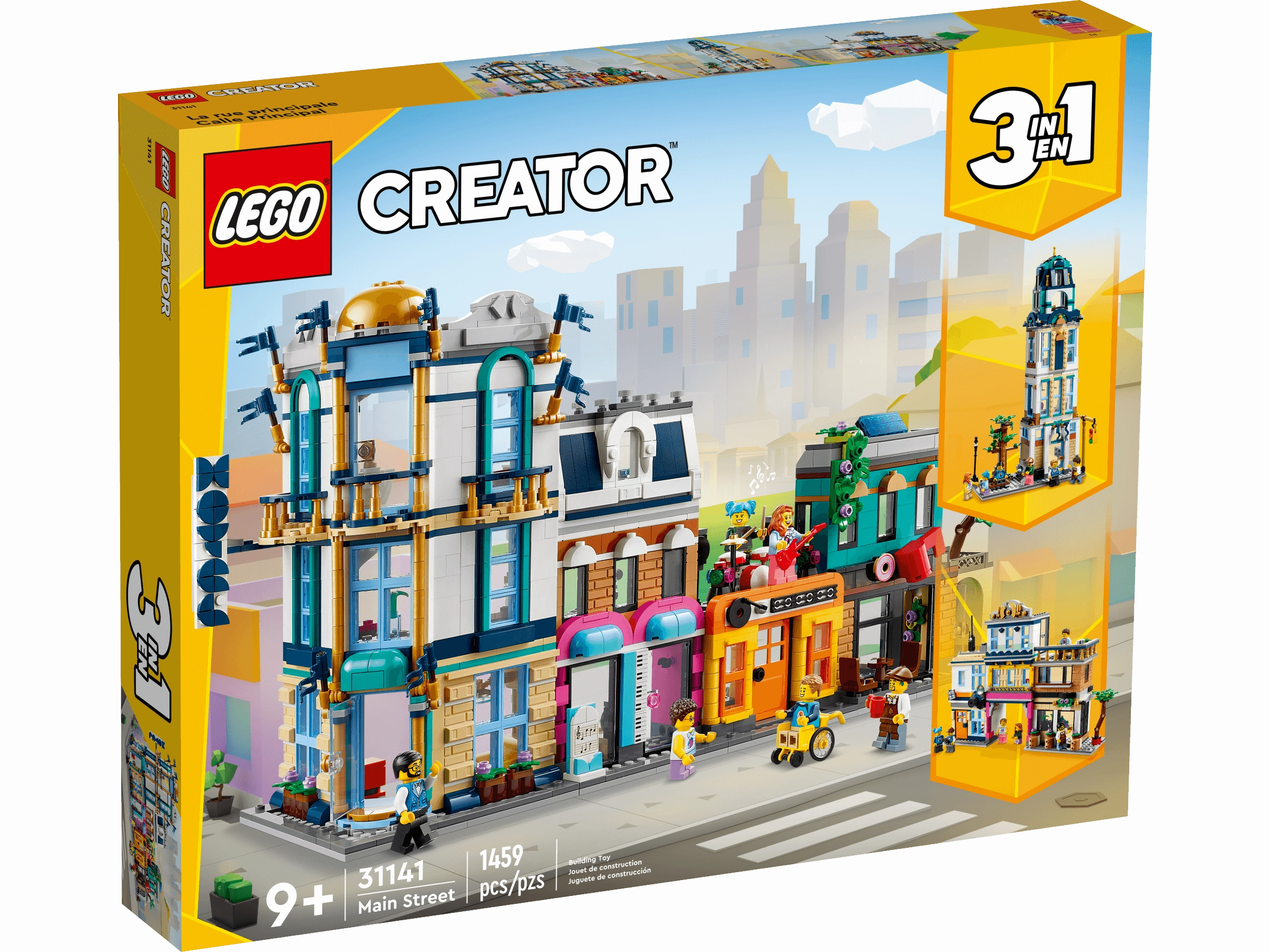 LEGO Creator Main Street 31141 Building Toy Set - 1,459 Pieces