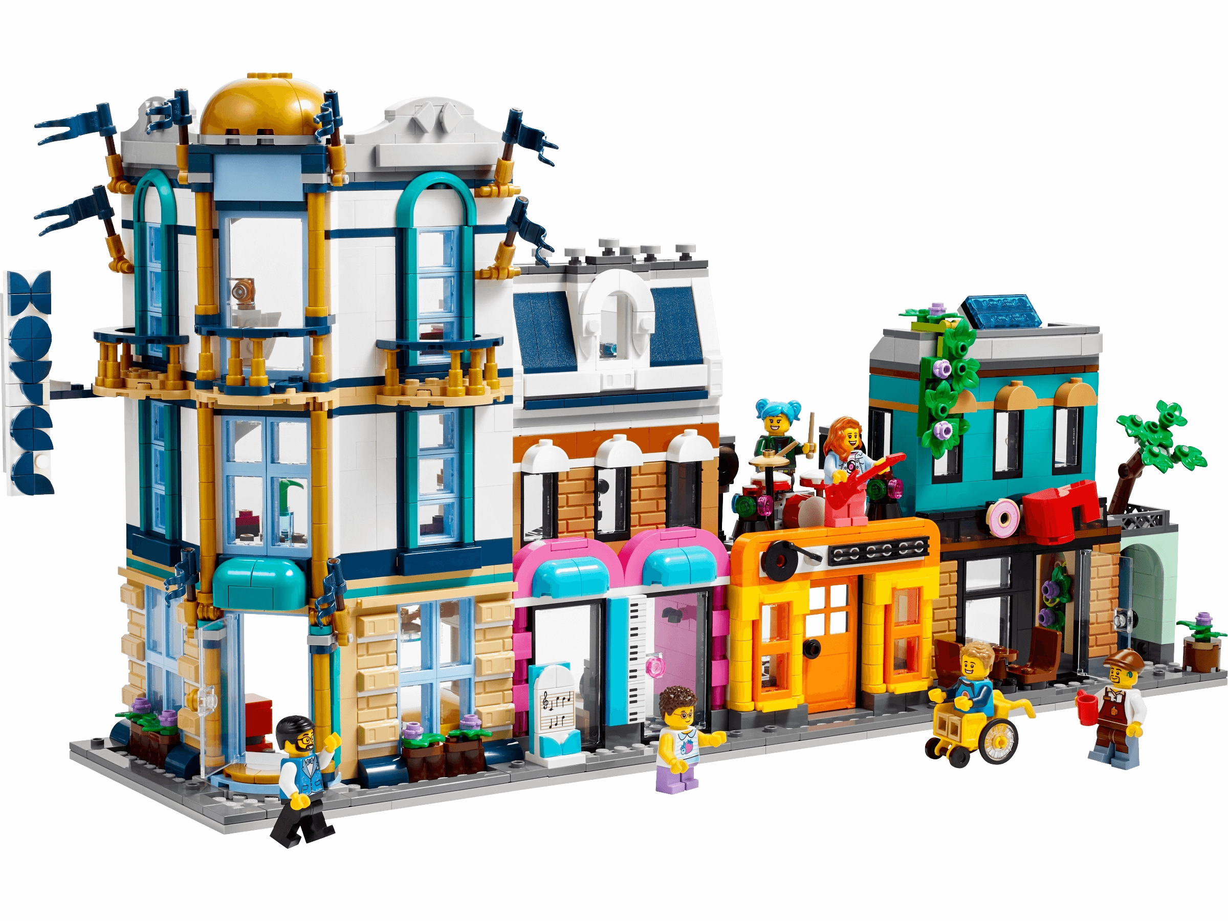 LEGO Creator Main Street 31141 Building Toy Set - 1,459 Pieces