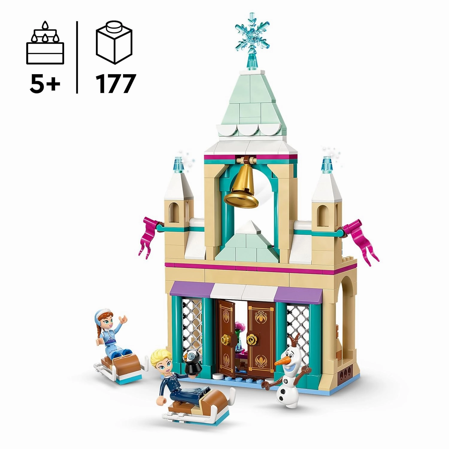 LEGO Disney Frozen Arendelle Frozen Castle Building Kit For Ages 5 
