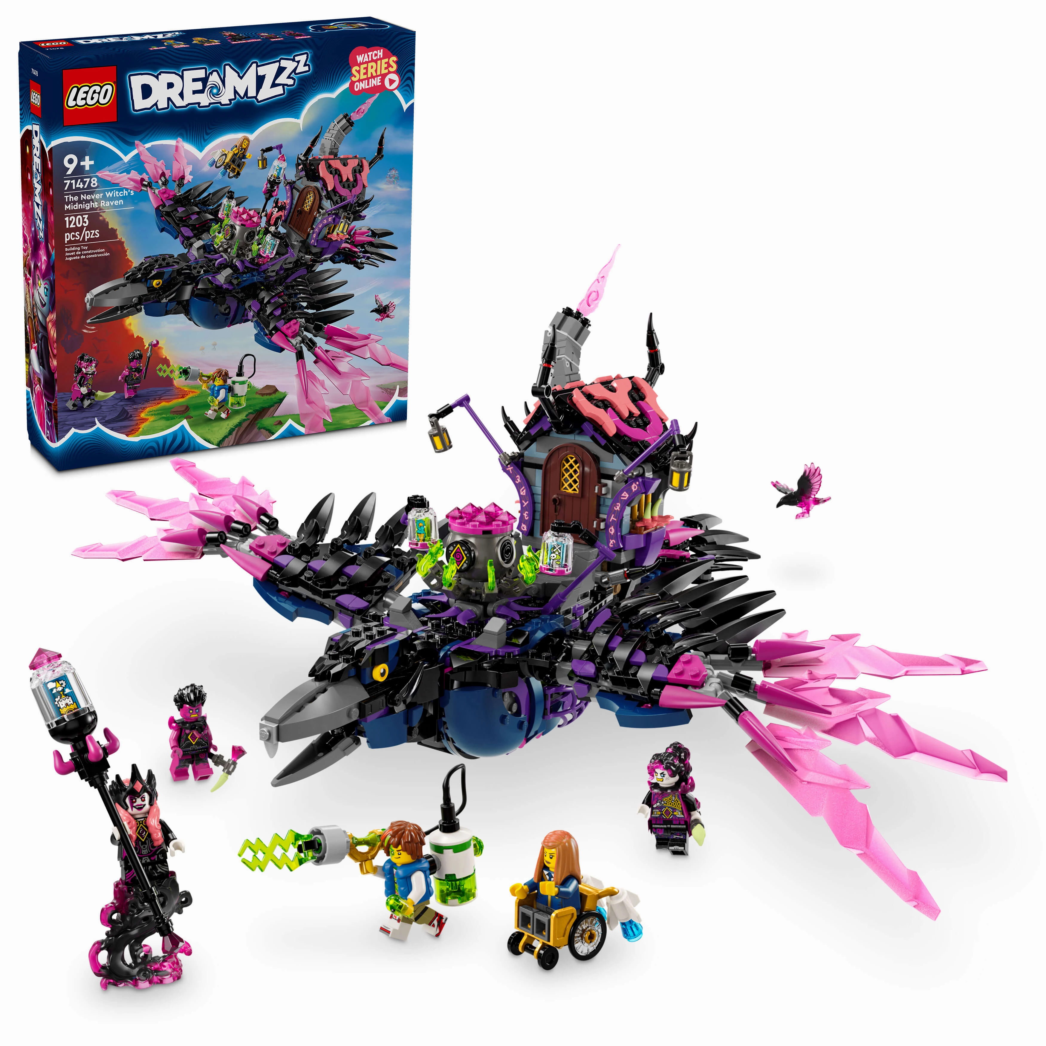 LEGO DREAMZzz The Never Witchs Midnight Raven 1203-Piece Set