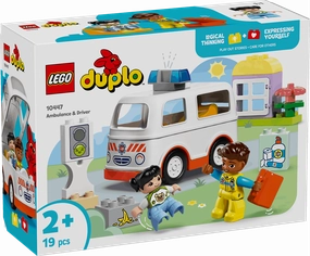 Lego Duplo 10447 Ambulance & Driver Playset for Toddlers Ages 2 and Up