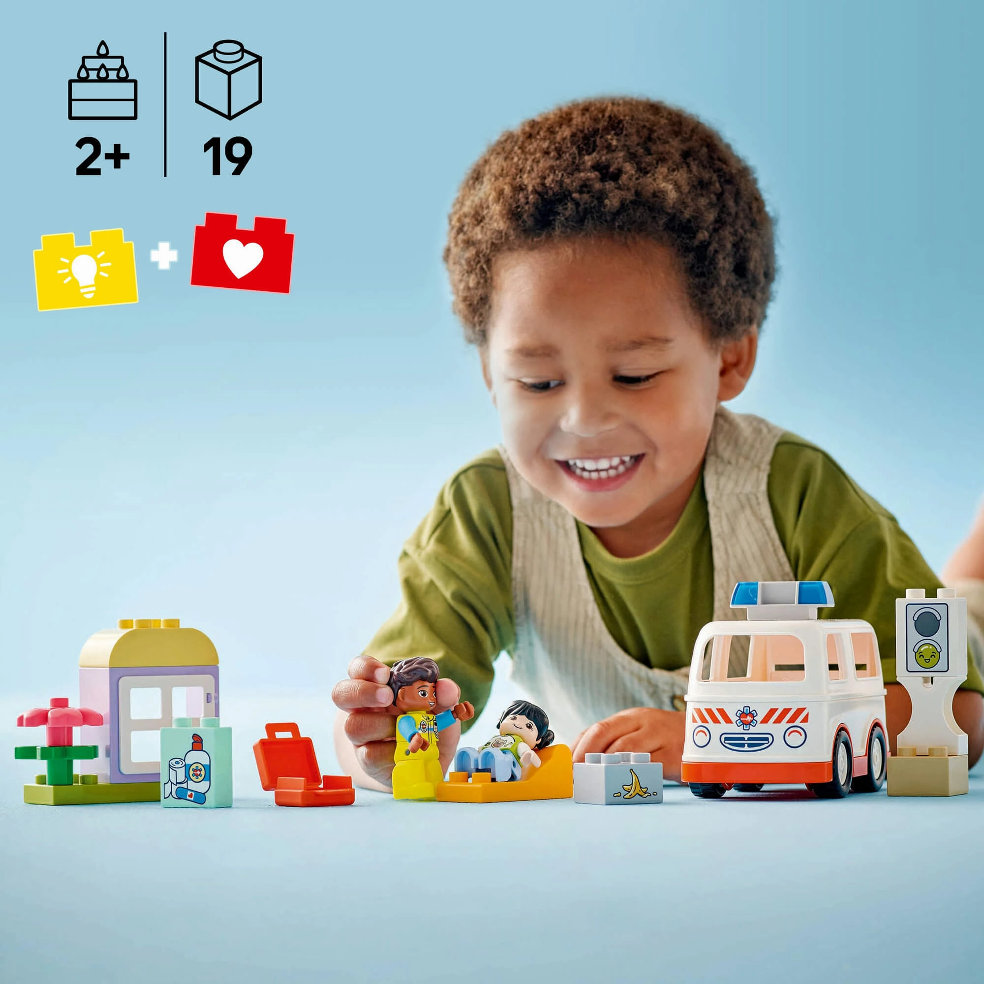 Lego Duplo 10447 Ambulance & Driver Playset for Toddlers Ages 2 and Up