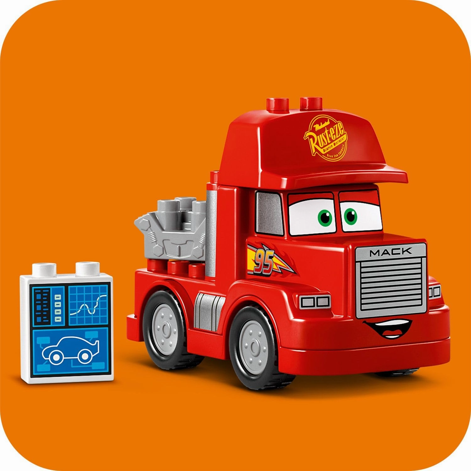 LEGO Duplo Disney and Pixars Cars Mack at The Race Set Building Kit for Ages 2 